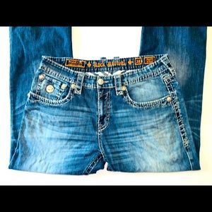 Men’s Rock Revival Straight Leg Jean Wynne  38 Gently Worn